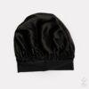 Bonnet de nuit soie : noir