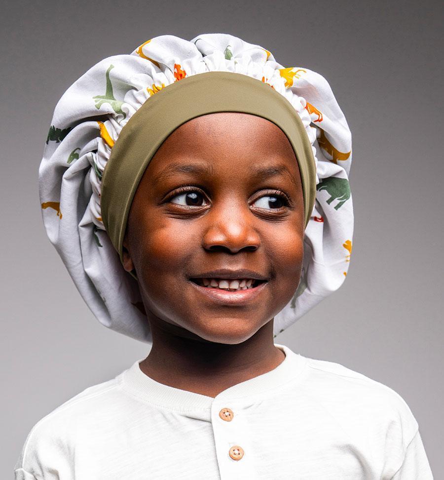 BONNET DE NUIT® : bonnet ajustable, soie à l'intérieur et coton à l'extérieur