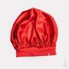 Bonnet de nuit en soie : rouge grenade
