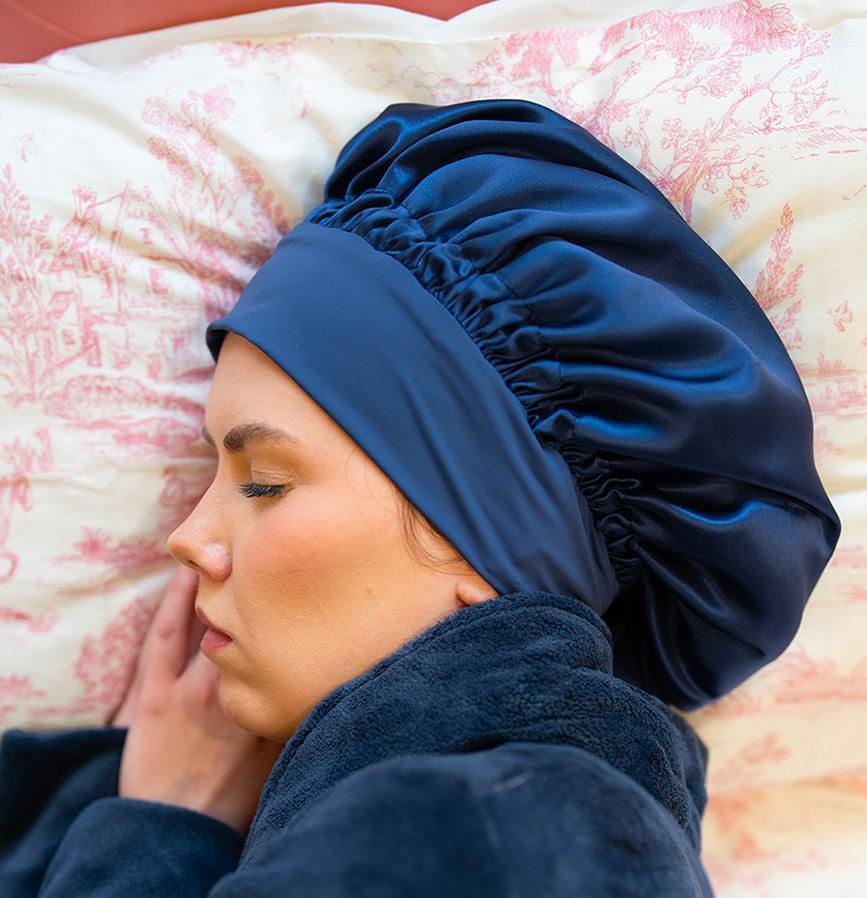 BONNET DE NUIT® : le bonnet de nuit en soie l'allié capillaire de vos nuits