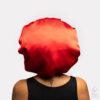 Bonnet de nuit en soie KOLA : rouge grenade - Bandeau taille M