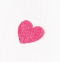 Coeurs fushia sur blanc