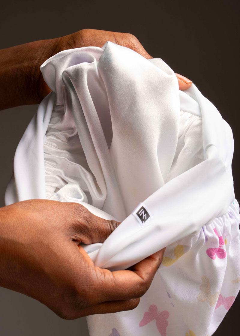 BONNET DE NUIT® : tous nos bonnets possèdent une doublure en soie