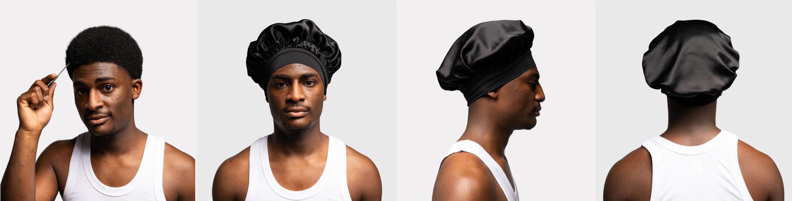 BONNET DE NUIT® : notre bonnet en soie modèle KIMIA