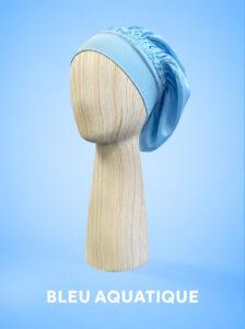 Bonnet de nuit en soie, nouvelle couleur : Bleu Aquatique