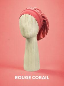 Bonnet de nuit en soie, nouvelle couleur : Rouge Corail